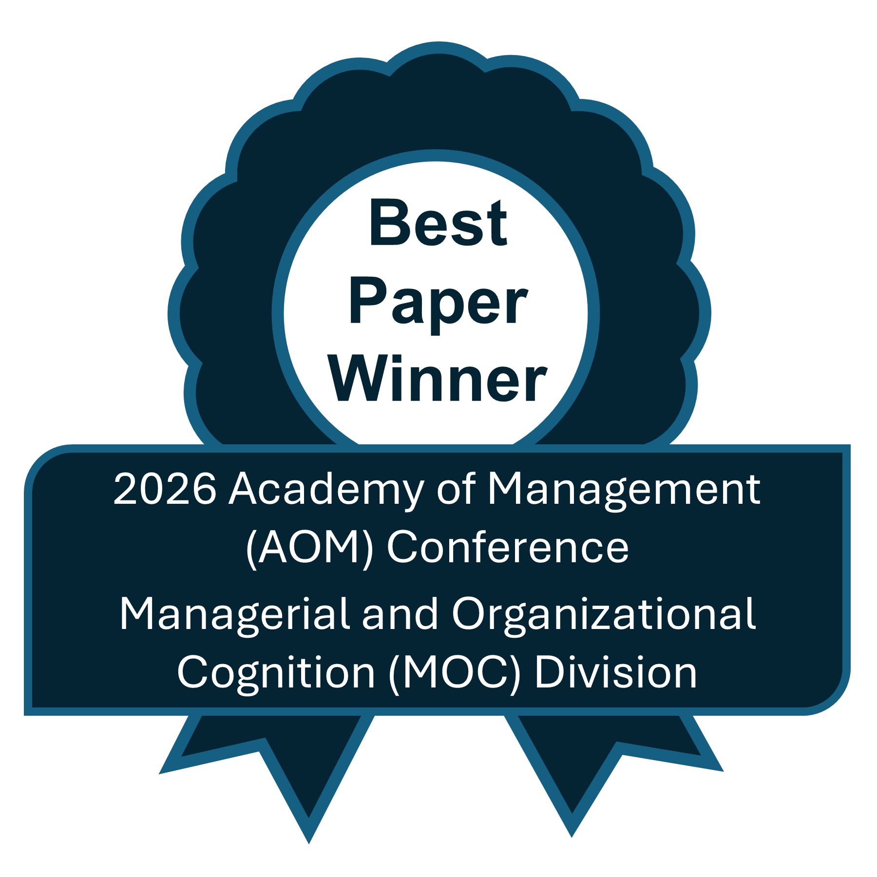 Best MOC Paper Award Winner (AOM 2026)